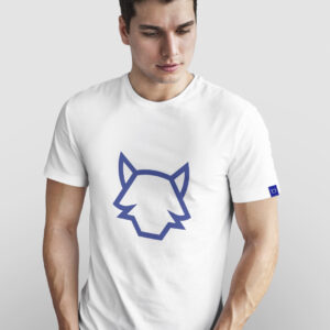 Camiseta Wolf Blanco/Azul