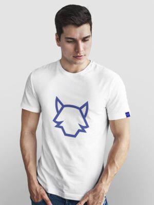 Camiseta Wolf Blanco/Azul