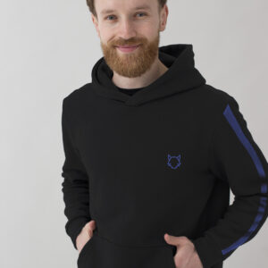 Polerón Wolf Negro/Azul