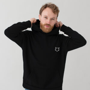 Polerón Wolf Negro/Blanco