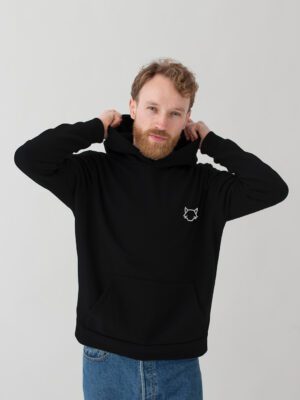 Polerón Wolf Negro/Blanco