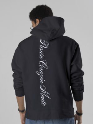 Sudadera Script Negro/Blanco