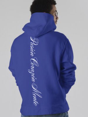 Sudadera Script Azul/Blanco