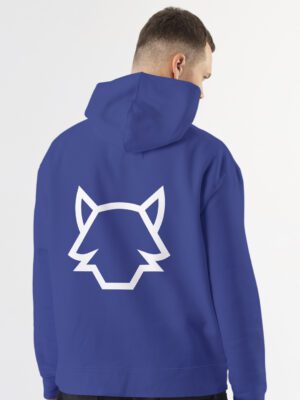 Sudadera Big Wolf Azul/Blanco