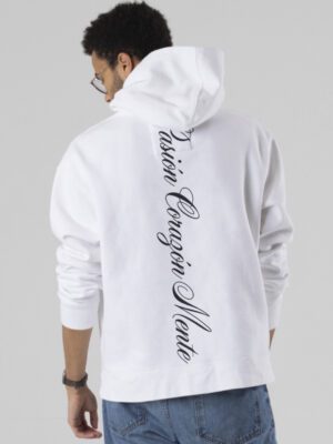 Sudadera Script Blanco/Negro